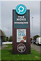 Sign for the Mons public house, Bootle, Liverpool