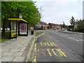 Bus stop and shelter on Glovers Lane