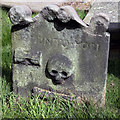 A symbolic gravestone in Tweedmouth Parish Churchyard