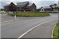 Grassy roundabout, Westgate, Llanfoist