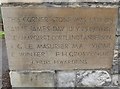 St Mary, East Molesey: corner stone 