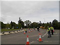 Loch Ness Etape riders at Dores Roundabout