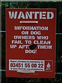 Notice to dog walkers, Letham Glen