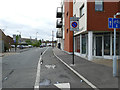 Cycle contraflow lane on Denham Street