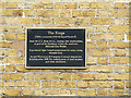 The Forge, West Ferry Road - history plaque