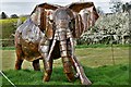 SJ3327 : British Ironwork Centre: African Bush Elephant 2 by Michael Garlick