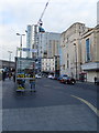 Bus stop and shelter on Elliot Street, Liverpool