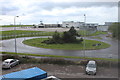 ST0767 : Roundabout, Porthkerry Road, Cardiff Wales Airport by M J Roscoe