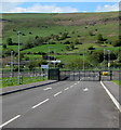 School entrance gates in Abertysswg