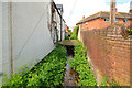 Stream running behind Fore Street in Budleigh Salterton