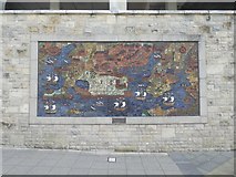 SX4854 : Mural of Plymouth map, Drake Circus, Plymouth by David Smith