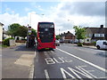 Bus stop and shelter on Longbridge Road, Dagenham