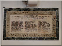TL8783 : Thetford St. Cuthbert's church War Memorial by Adrian S Pye
