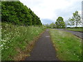 Path beside a lay-by on the B148