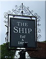 Sign for the Ship public house