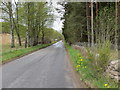 Road (B846) entering Tummel Bridge