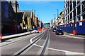 New tram tracks in Talbot Road, Blackpool