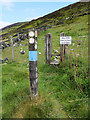 Signpost, Stile and Footpath onto Slatepit Moor