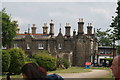 View of chimneys of the almshouses in Waterman