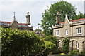 View of the almshouses in Waterman