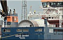 J3575 : The "Eems Dover" (deck cargo) Harland & Wolff, Belfast (May 2019) by Albert Bridge