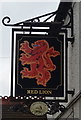 Sign for the Red Lion, Wellington