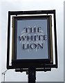 Sign for the White Lion Inn, Ketley