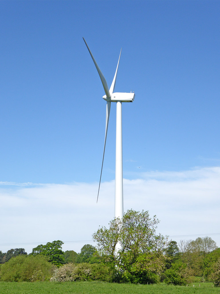 Wind turbine near Rodbaston in... © Roger Kidd cc-by-sa/2.0 :: Geograph ...