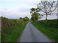 SJ5513 : A short stretch of the lane to Hunkington Farm by Richard Law