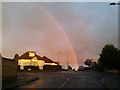 Rainbow over Winston Avenue,  Kingsbury