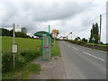 Bus stop and shelter on Gresford Road (B5373)