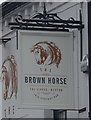 SJ2977 : Sign for the Brown Horse, Neston by JThomas
