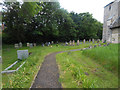 Part of Ovington Church churchyard