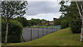 Tennis courts at Hebron Hall