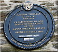 Joseph Thomas plaque, Hannafore Road, Looe