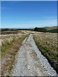 SJ0231 : Moorland track from Milltir Gerrig into Cwm Pennant by Richard Law