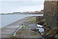 NT3774 : Foot of the sea wall, Prestonpans by Jim Barton