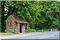 Brick bus shelter at Compton Chamberlayne