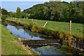 Weir on former mill leat at Dinder