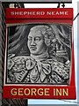 TQ9557 : The George Inn sign by Oast House Archive