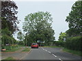 Station Road Fladbury Cross Junction With A44