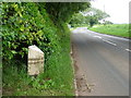 Milepost on Eccleshall Road (B5026)