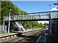 The footbridge at Higham station