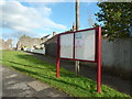 Community notice board in Chepstow Garden City