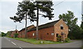 Brick built barns on Yarnfield Lane