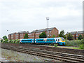 Damaged train in sidings at Chester station