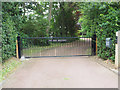 Gated entrance to Old Rectory