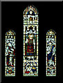 SS5226 : A stained glass window in St. Thomas-a-Becket church, Newton Tracey by Roger A Smith