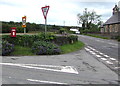 SN5746 : Queen Elizabeth II postbox on a Cwmann corner, Carmarthenshire by Jaggery