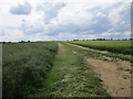 Farm track and footpath to Sturton by Stow